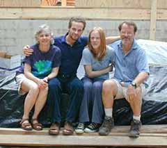Bob with his wife Jackie and children Katherine and Peter